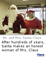 Santa gets married in New York.